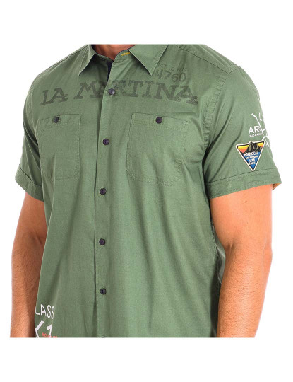 imagem de Camisa Manga Curta Homem Verde Olive2