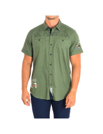 imagem de Camisa Manga Curta Homem Verde Olive1