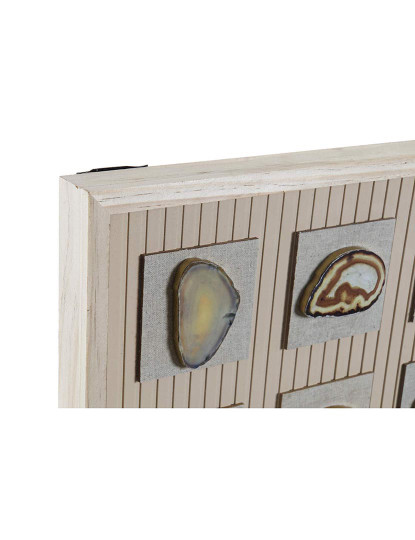 imagem de Quadro Mdf Vidro Geodas Mate Bege 3