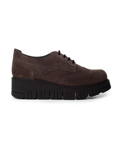 imagem de Sapatos Senhora Arlete Laceup Brown Suede1