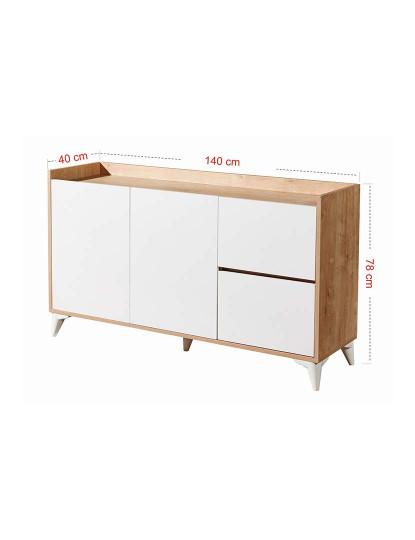 imagem de Aparador Tuvalle Sapphire Oak Branco8