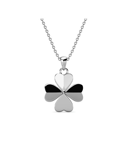 imagem de Pendente Clover Petal Paris Prateado4