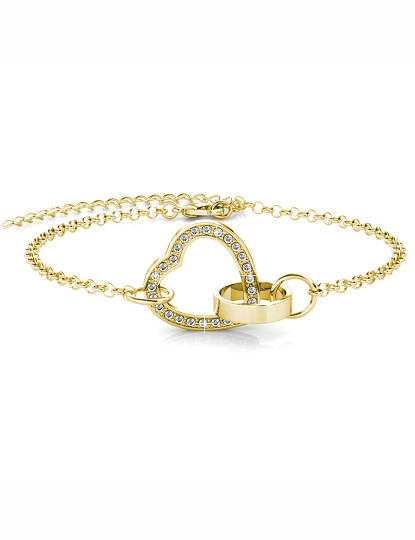 imagem de Pulseira Senhora Locked Heart Cristal1