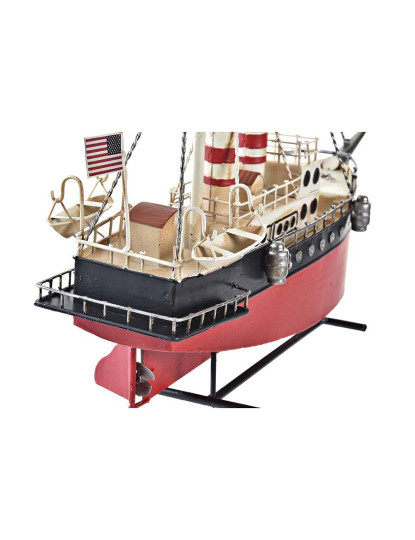 imagem de Veículo Decoração Metal Barco Preto 2