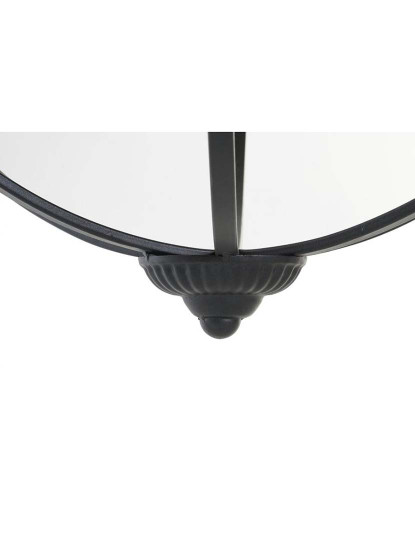imagem de Porta-Velas Metal Vidro Preto 3
