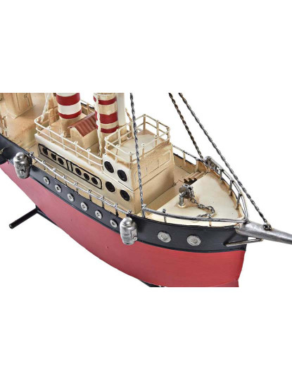 imagem de Veículo Decoração Metal Barco Preto 3