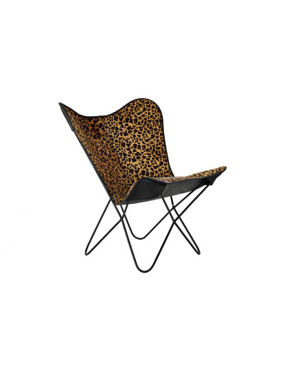 imagem de Cadeirão Pele Leopardo Preta1