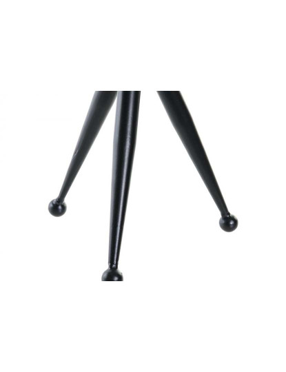 imagem de Relógio Mesa Ferro Vidro Preto 3