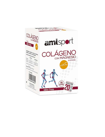 imagem de Complemento Alimentar Amlsport Colagénio Magnésio Vitamina C (20 uds)1