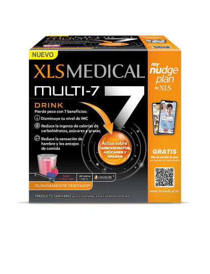 imagem de Xls Medical Multi-7 Bebida Frutos Rojos 60 Sobres1