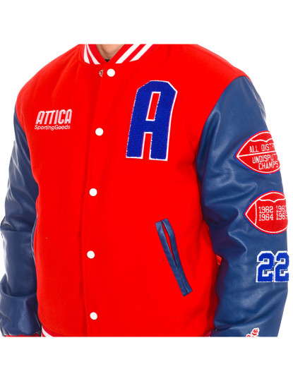 imagem de Casaco de Baseball de Homem Vermelho e Azul2