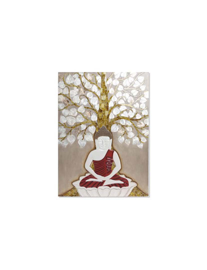 imagem de Decoração Parede Nacar Resina Buda Árvore 1