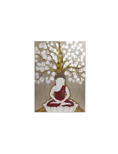 imagem de Decoração Parede Nacar Resina Buda Árvore 2