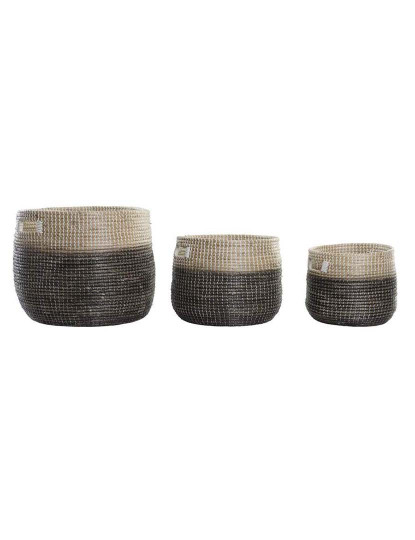 imagem de Conjunto 3 Cestas Seagrass Natural 1