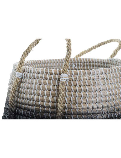 imagem de Conjunto 2 Cestas Seagrass Natural 3