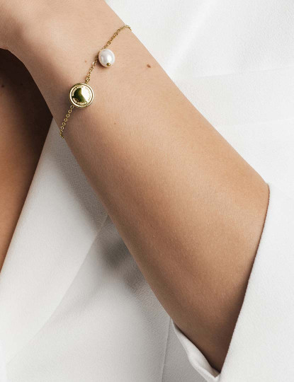 imagem de Pulseira Aço Inoxidável Dourado2