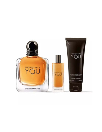 imagem de Set Stronger With You Edt 100Ml+Gel 75Ml+Edt 15Ml1