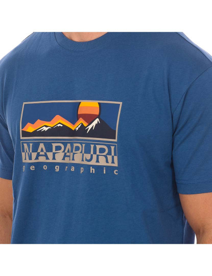 imagem de T-Shirt M. Curta S-Freestyle Homem Azul2