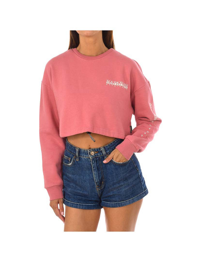 imagem de Sweatshirt B-Roen Cropped Senhora Vara Rosa1
