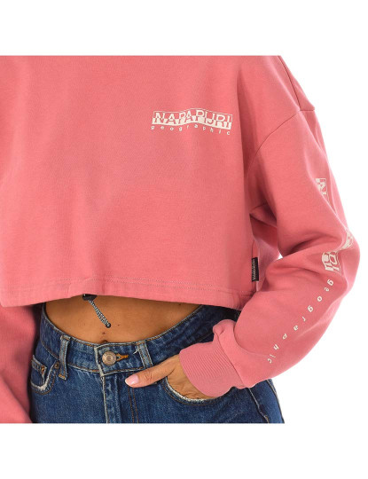 imagem de Sweatshirt B-Roen Cropped Senhora Vara Rosa2