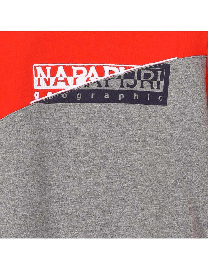 imagem de Sweatshirt M. Comprida Sem Capuz K Baky C Menino Vermelho - Cinza2