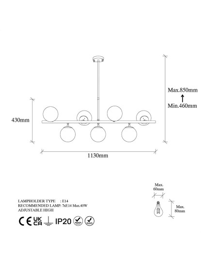 imagem de Candeeiro Teto Fazli-10530 Preto6