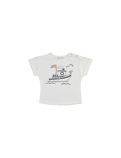 imagem de T-shirt Submarine de Algodão com Textura Slub Barco1