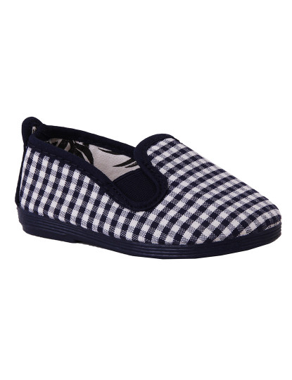 imagem de Slip-on Flossy Criança Print Xadrez Marinho1