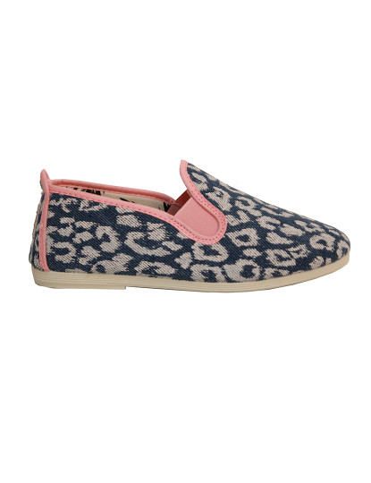 imagem de Slip-on Flossy Criança Print Leopardo Rosa2