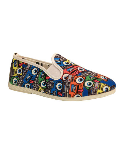 imagem de Slip-on Flossy Criança Print Xadrez Marinho1