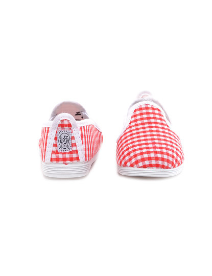 imagem de Slip-on Criança Print Xadrez Vermelho5