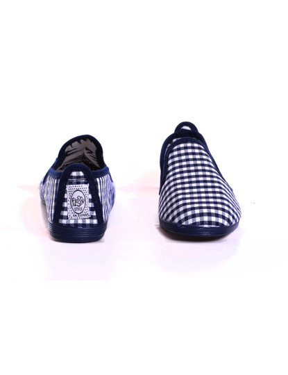 imagem de Slip-on Flossy Criança Print Xadrez Marinho4