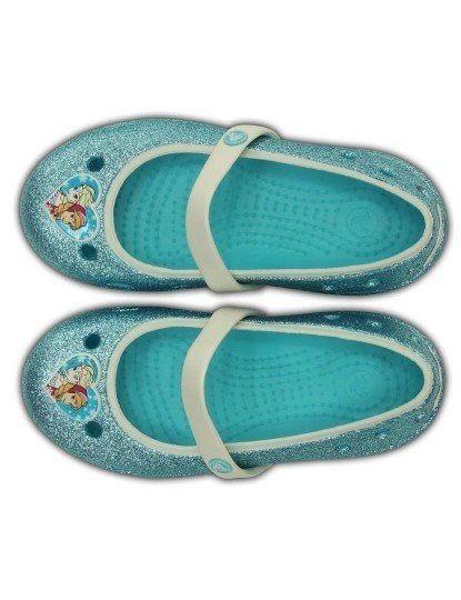 imagem de Sabrinas Crocs Frozen Flat Azul Claro3