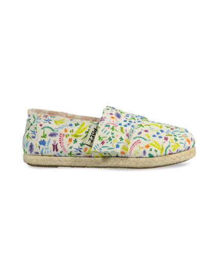 imagem de Paez Mini Kids Classic Raw Print Flowers Branco E Multicolor4