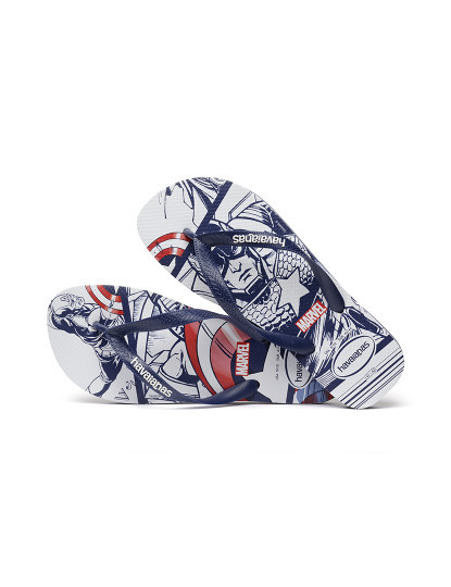 imagem de Havaianas Top Marvel Kids Unisexo Azul Navy e Branco3