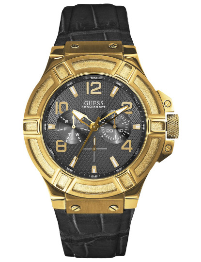 imagem de Relógio Guess Homem Dourado e Preto1