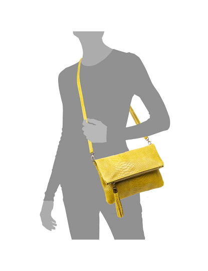 imagem de Bolsa em couro Amarelo4
