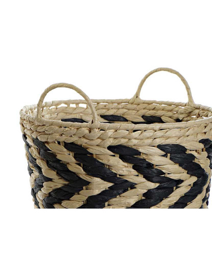 imagem de Conjunto de Cesta 3 Fibras 40X40X35 Natural Marrom Claro2