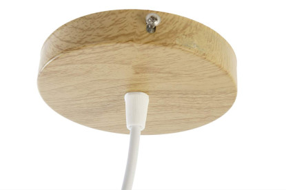imagem de Luminária de Teto de Poliéster de Bambu 40X40X52 Branco6