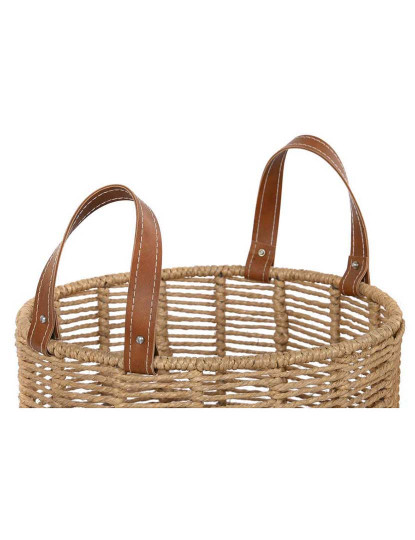 imagem de Conjunto de Cesta 2 Cordas de Metal 32X32X39 Marrom2