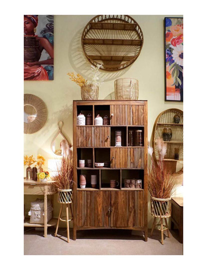 imagem de Vaso de Bambu 28X28X60 Natural2