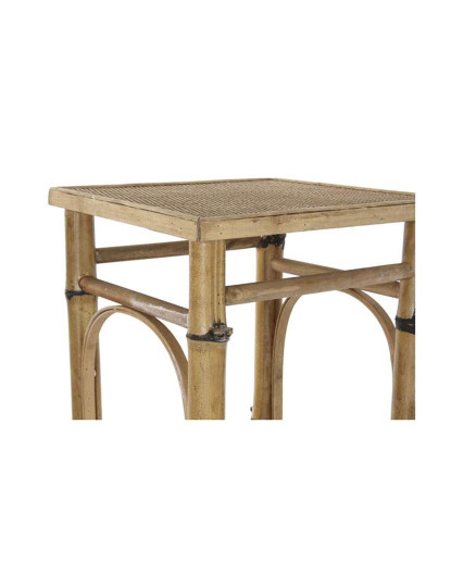 imagem de Mesa Lateral de Vime 36X36X85 Cabine Telefônica Natural5