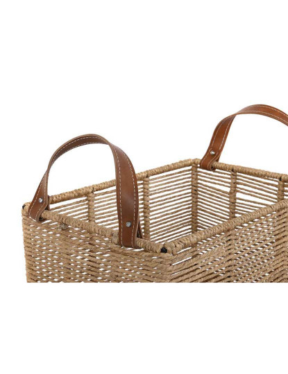 imagem de Conjunto de Cesta 2 Cordas de Metal 36X27X33 Marrom2