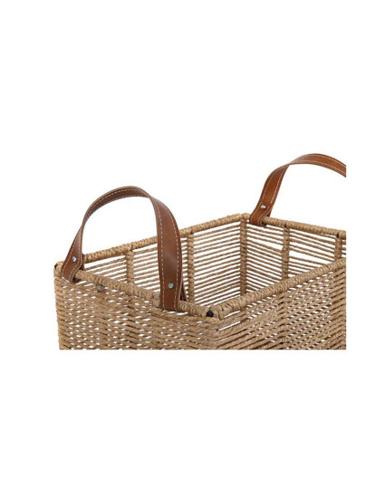 imagem de Conjunto de Cesta 2 Cordas de Metal 36X27X33 Marrom3