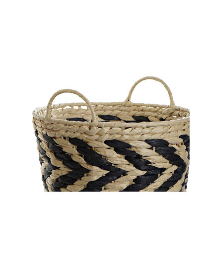 imagem de Conjunto de Cesta 3 Fibras 40X40X35 Natural Marrom Claro3