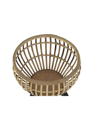 imagem de Conjunto de 2 Vasos de Bambu Metal 41X41X68 35X57 Natural2