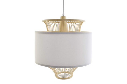 imagem de Luminária de Teto de Poliéster de Bambu 40X40X52 Branco1