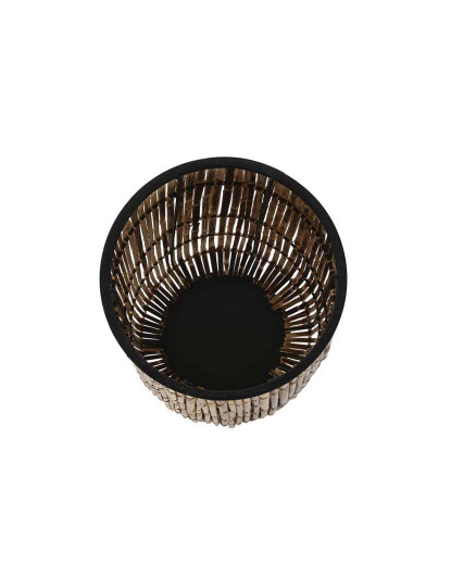 imagem de Vaso de Metal Rattan 38X38X73 Natural2