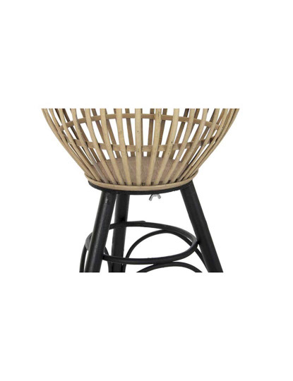 imagem de Conjunto de 2 Vasos de Bambu Metal 41X41X68 35X57 Natural4
