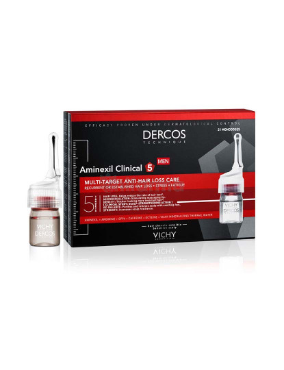 imagem de Tratamento Clínico Aminexil Anti-Queda de Cabelo Dercos 21x6Ml1